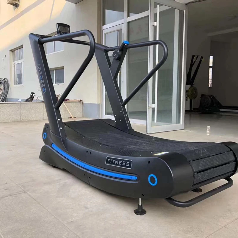 Home Gym Fitness Sports Equipment Cardio Exercise Commercial Self-Propelled Manual Curved Treadmill Belt Running Machine