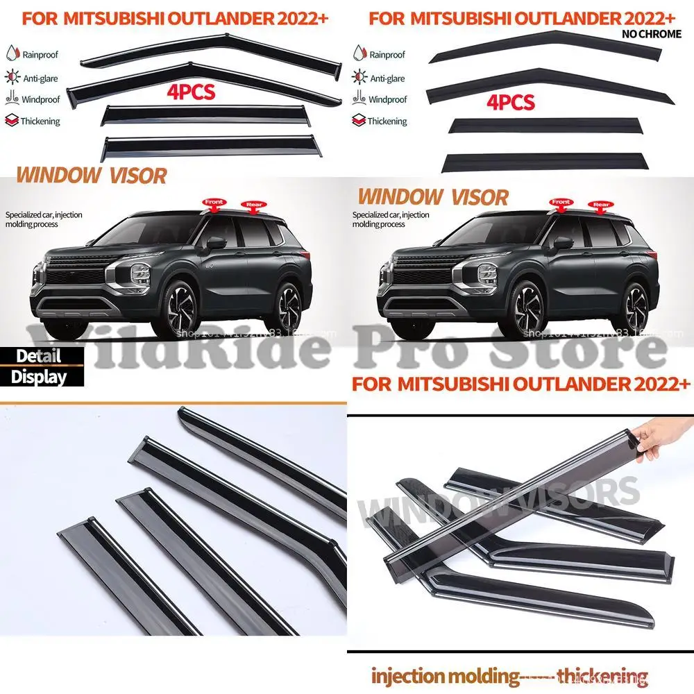 

1 set For Mitsubishi Outlander Thickened Rain Visor Window Shade 2023+