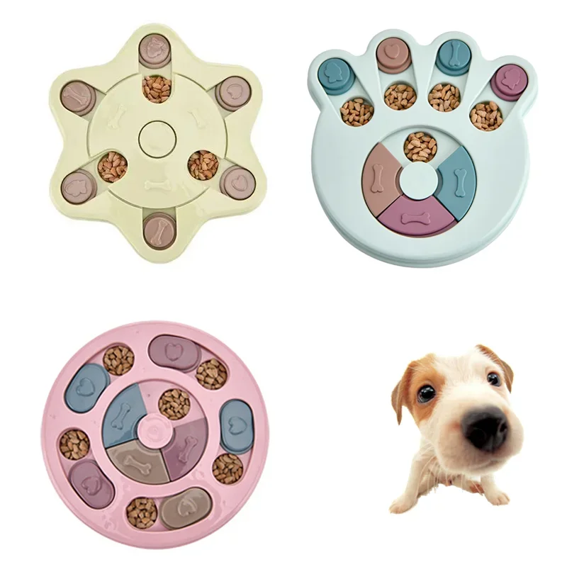 Dog Puzzle Toys Increase IQ Interactive Slow Dispensing Feeding Pet Dog Training Games Feeder for Small Medium Dog Puppy