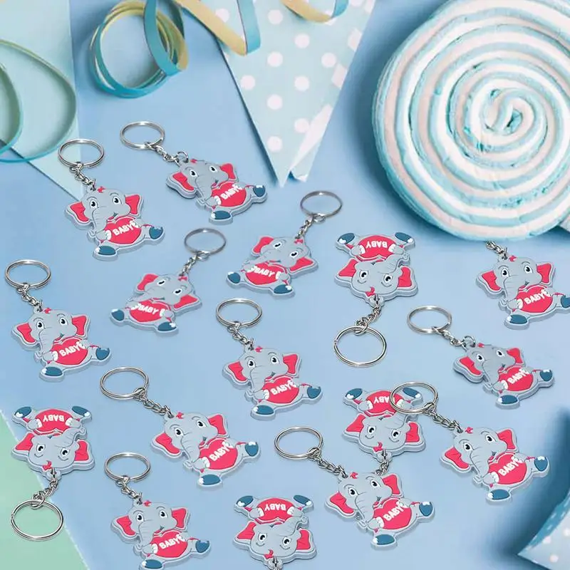 

Baby Shower Party Favors Bear And Elephant Theme Keychain Baby Shower Favors Sturdy Bright Color Thank You Gifts For Halloween