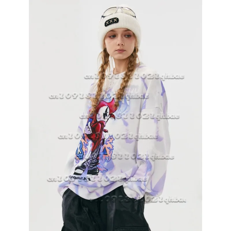 

Новинка осени 2025 года, повседневная быстросохнущая одежда для пар с длинными рукавами и круглым вырезом с 3D принтом и космическим узором