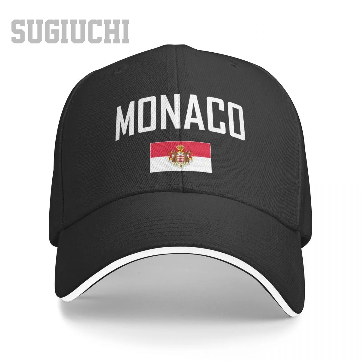 

Sandwich MONACO Flag And Font Baseball Cap Men Women Hip Hop Caps Snapback Golf Hat Fishing