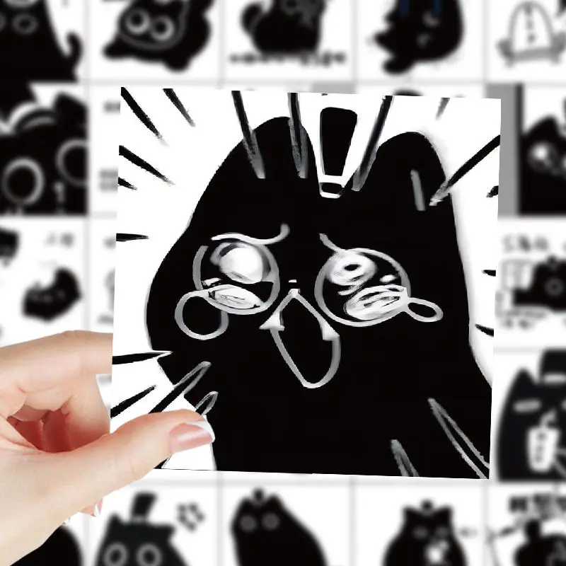 198 Pieces of Mysterious Octopus Meow Meow Cute Expression Pack Stickers Notebook Handbook DIY Stickers