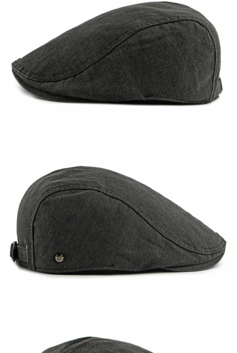 HT5097 Herren- und Damen-Baskenmützen Retro 100% Gewaschene Baumwolle Baskenmütze Unisex Ivy Flat Cap Einfarbig Schlicht Frühling Sommer Herbst Baskenmütze – Detail 10