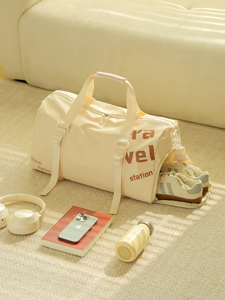 

Дорожная спортивная сумка большой вместимости, портативная, для деловых поездок, с раздельными отсеками для влажных и сухих вещей, для тренировок и путешествий