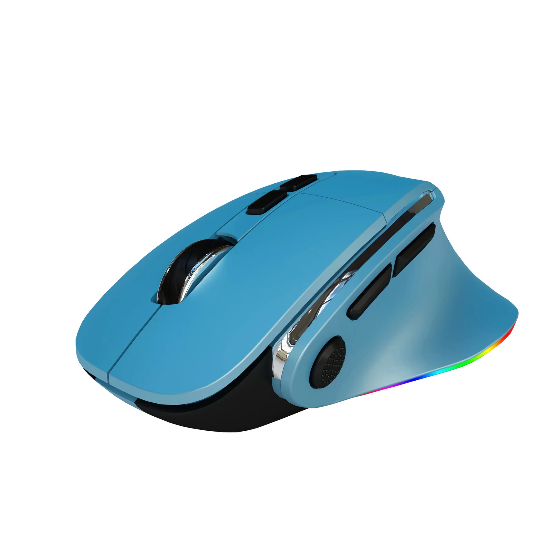 

Wireless Dual Mode 2.4G+Bluetooth Mouse Rechargeable Ergonomics RGB Mause 2400 DPI Gaming Mice For Office Tablets Laptop iPad PC