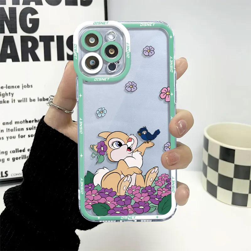 เคสการ์ตูนดิสนีย์แบมบี้สำหรับ Honor X8 4G X9a 5G 90 Lite X8 X8a ใสดูหรูหราปลอกซิลิโคน