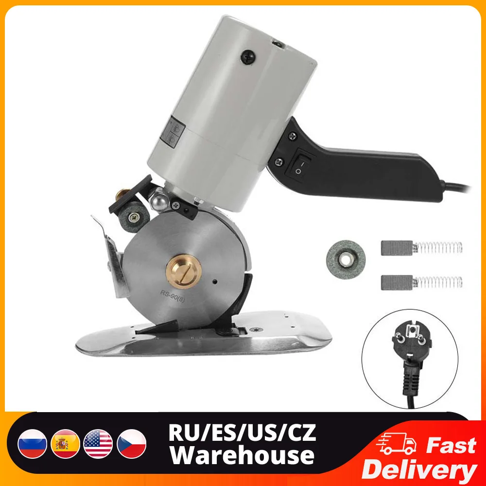 Electric Portable Low-Noise Lightweight Cloth Cutter Fabric Round Cutting Machine TY-90B