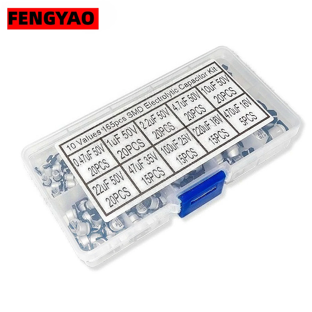 165PCS Smd Aluminum…