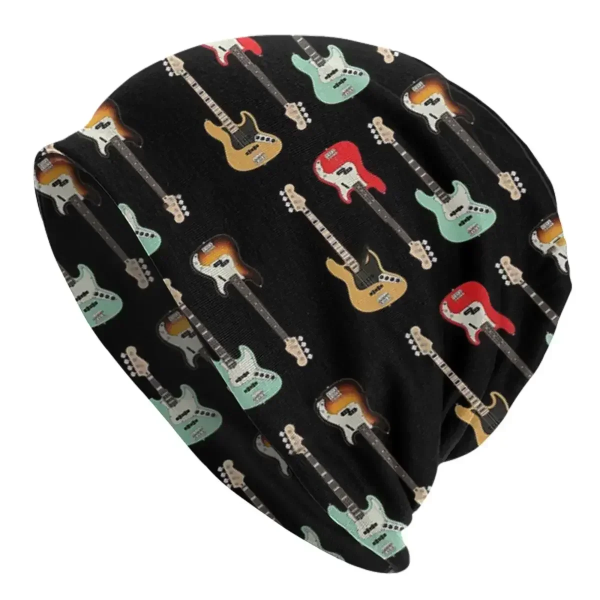 4 String P And J Style Bass Guitar Pack Unisex Beanies Caps Knitted Bonnet Hat Warm Hip Hop Autumn Winter Outdoor Skullies Hats