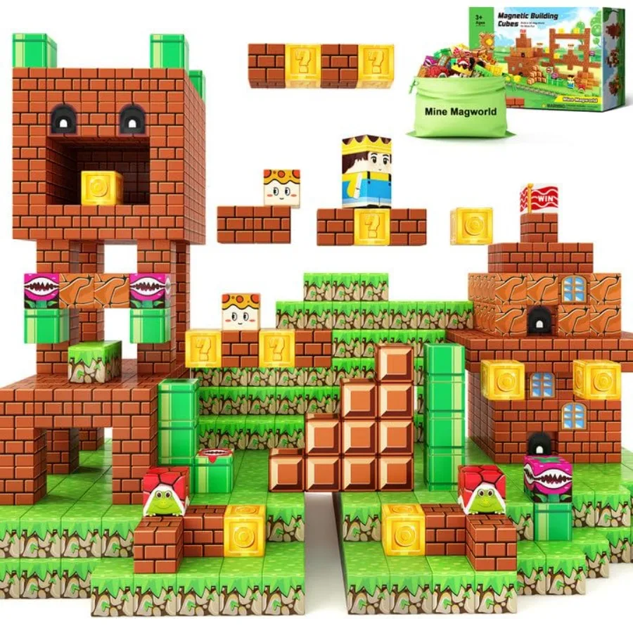 

Magnetic Blocks Building Toys Creative STEM Learning Set for Ages 57 Safe Educational Playtime Activity for 3+ Year Old Boys an