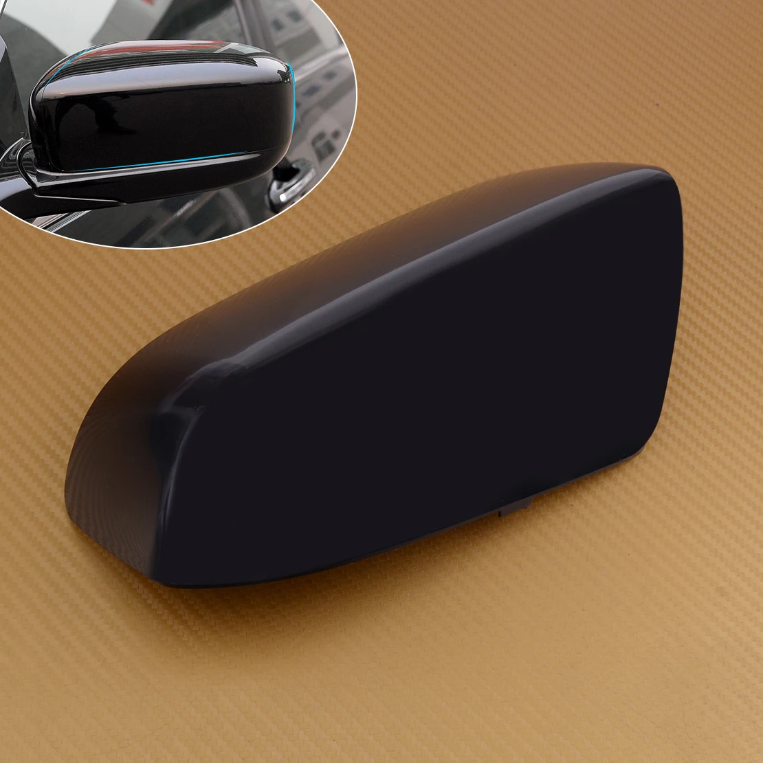 ABS Car Left Side Rearview Door Mirror Cover Cap Black Fit for Honda Accord 2003 2004 2005 2006 2007