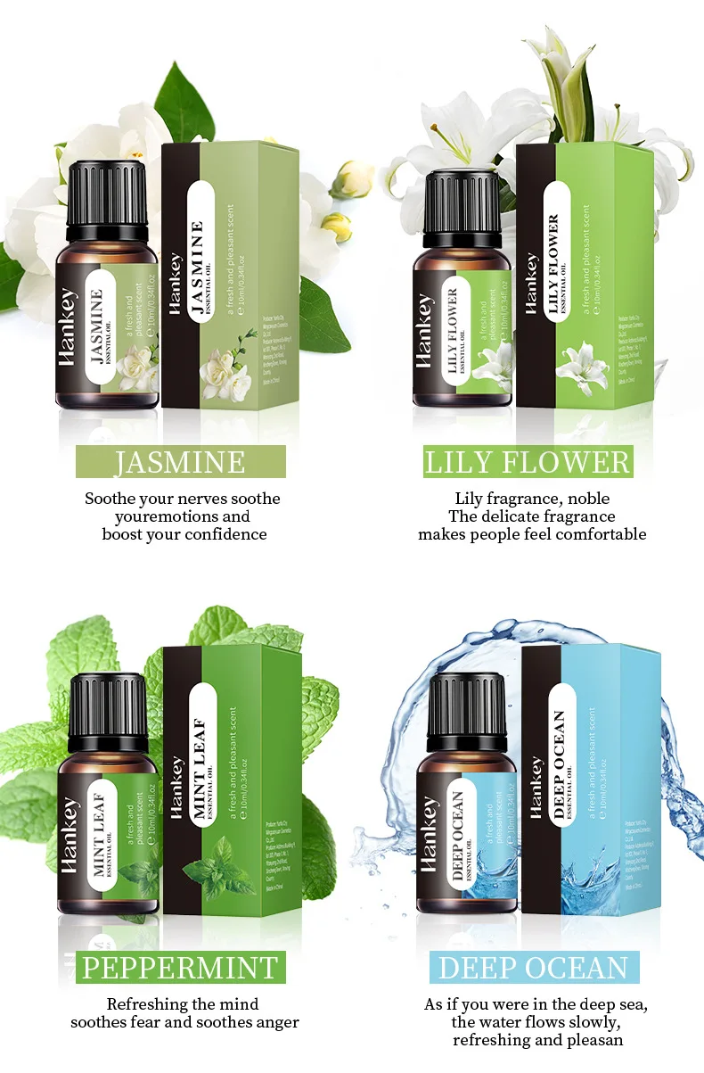20 Sorten 10ml Ätherische Öle für Aroma-Diffusor Luftbefeuchter Zuhause Wasserlösliches Lavendel Vanille Orange Oliven Duftöl – Detail 6