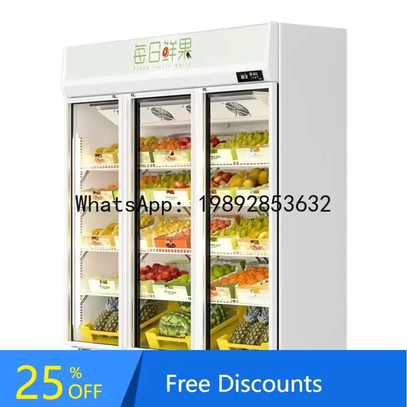 CZ   Display Cabinet Fresh Flower Vertical Air-Cooled Beverage Cabinet Commercial Fresh Preservation Commercial Refrigeration