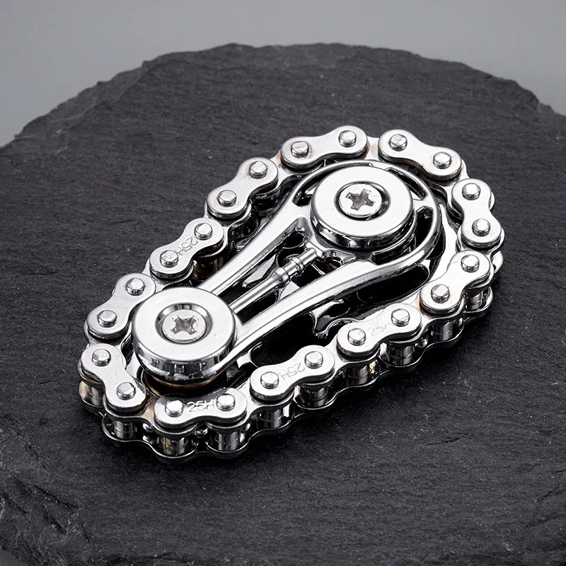 Stress Relief EDC Mechanical Fidget Spinner Punk Style Design Metal Hand Spinner Chain ADHD Fidget Toys Portable Pocket Toys Kid