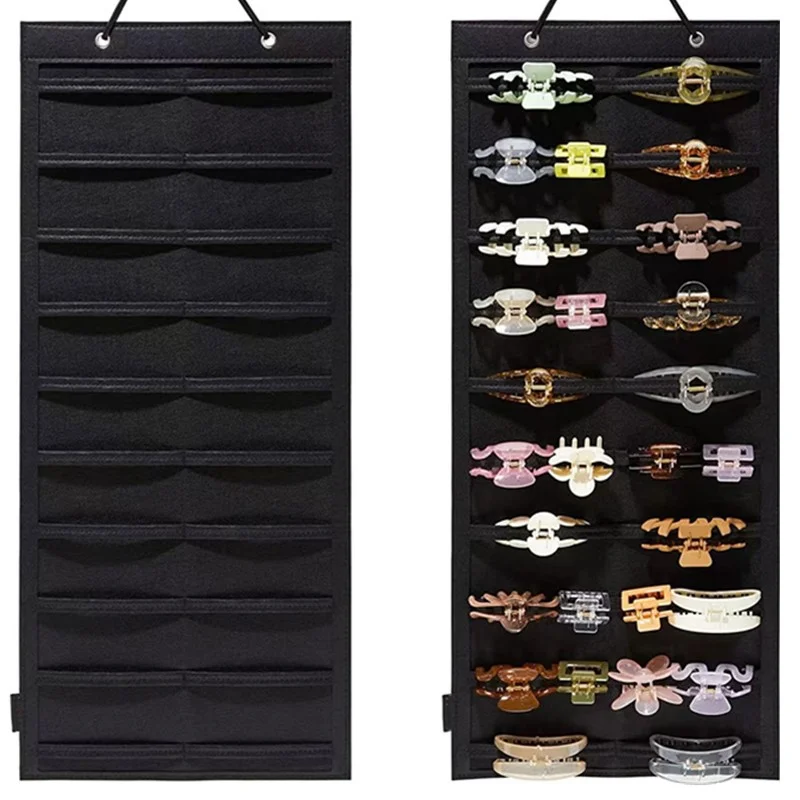 Convenient New Women Headwear Claw Clips Hair Accessories Storage Hanging Bag Hairpin Jewelry Headband Sorting Bag