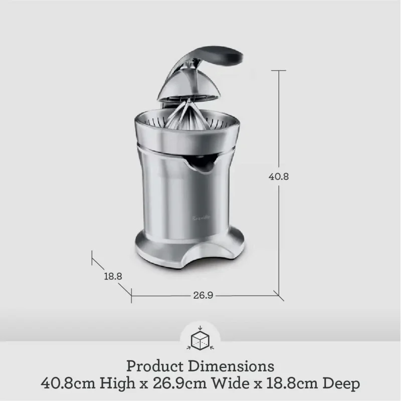 Sapfontein Compact Juicer, Zilver, Bje200xl, 10 "X 10.5" X 16"