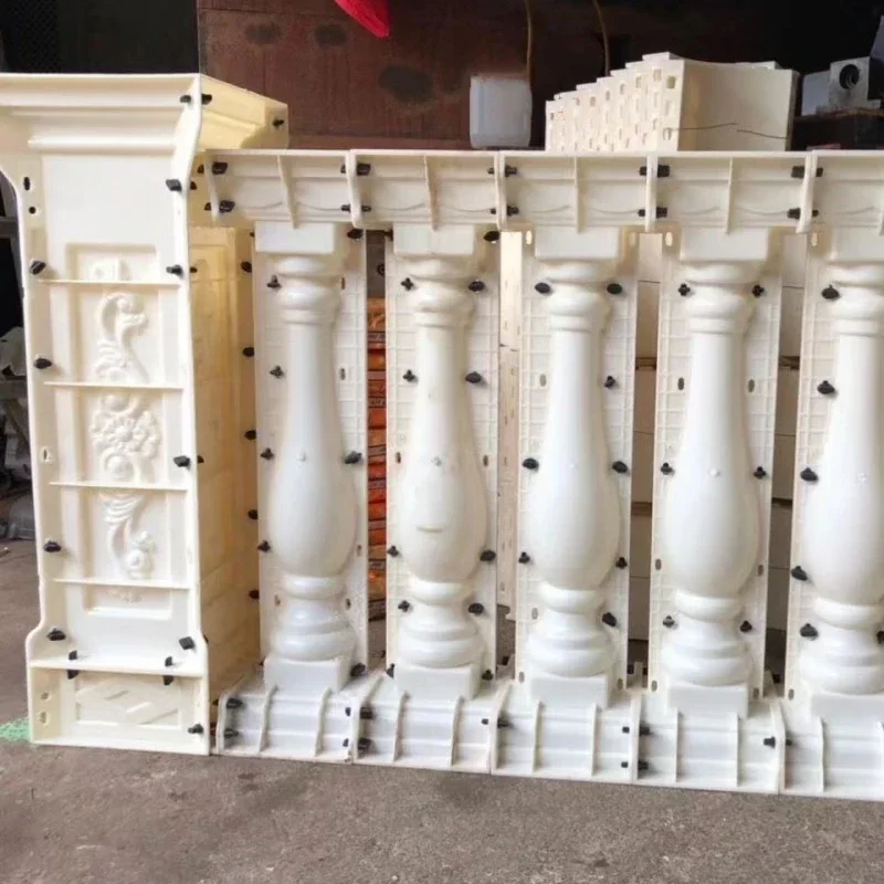 ABS Plastic Fencing Molding, H 87cm/ 34.25in Summer Breeze-Reusable Strong Balcony Baluster Mold, Round Bottle Balustrade Mould