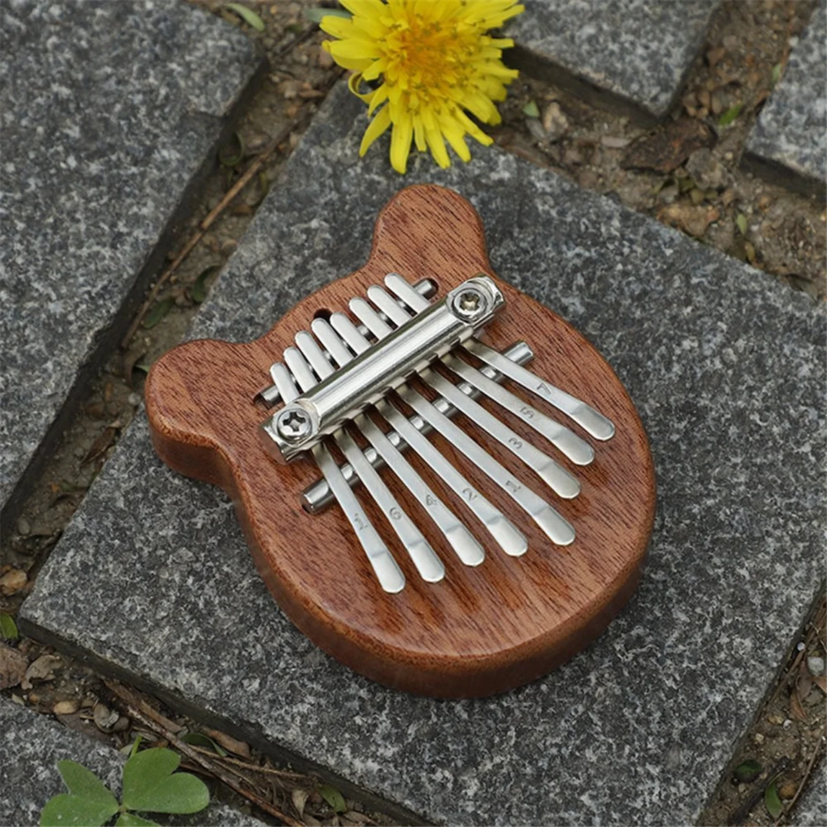 بيانو ABMO Mini Kalimba Mini Thumb 8-Tone أداة بيانو محمولة للمبتدئين أ