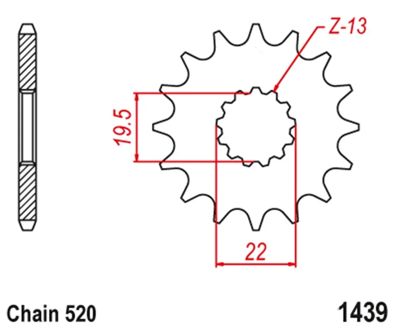 520 Motorcycle Front Sprocket For Suzuki GSF250 Bandit 250 1991-1993 GSX250 Katana Acrosse 90-94 GSXR250 87-89