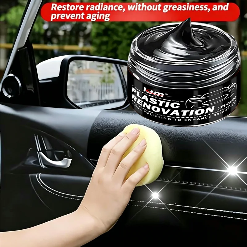 KJM Deep Black Gloss Car Renov - đánh giá và giá Trim Restorer Plastic