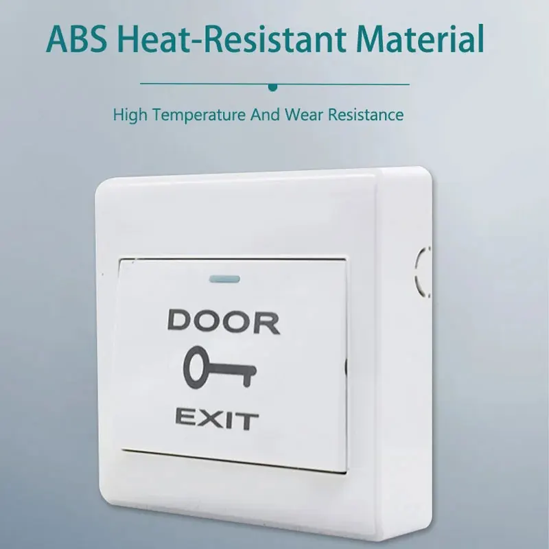 1 قطعة زر خروج الباب مع الصندوق السفلي لنظام التحكم في الوصول إلى الباب مناسب لجميع أنواع القفل الكهربائي #5