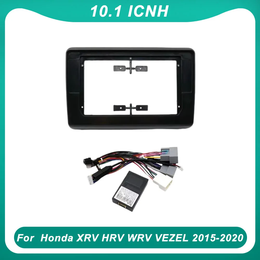 

Рамка для автомобильного радио 10,1 дюйма для Honda XRV HRV WRV VEZEL 2015-2020 Android MP5 GPS плеер панель приборной панели 2Din покрытие для стереосистемы Fascia Trim