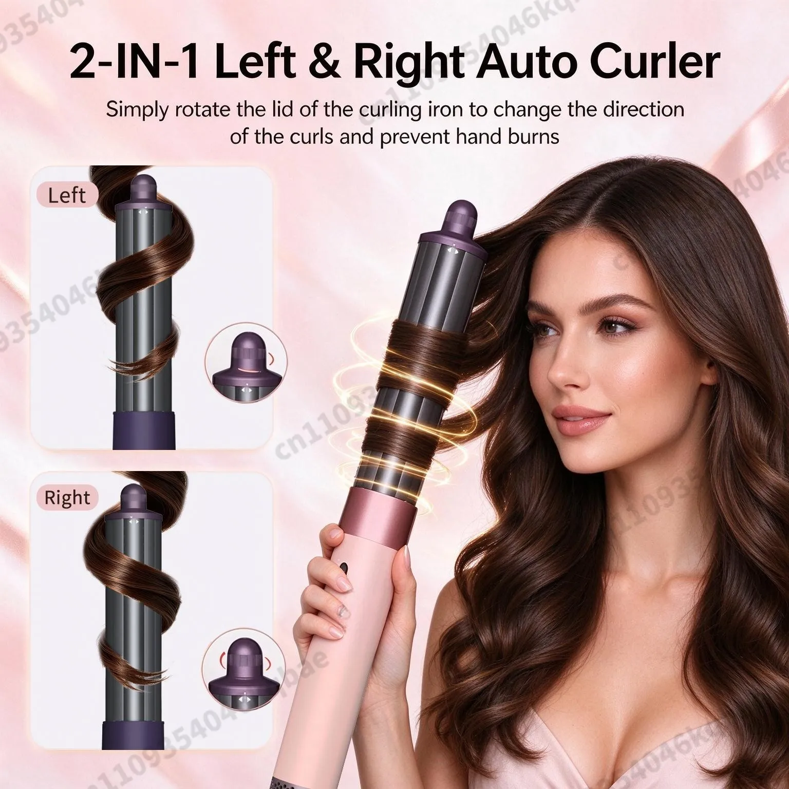 SenCiciMen 6 In 1 Multi Hair Styler & Hair Dryer Auto Curling Air Dryer Wrap Hot/Cold Air Styling Tool Hair Straightener Curling