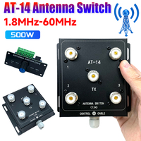 AT-14 Antenna Switch 4-Way Coax Remote Antenna Switch Antenna Signal Switch Antenna Splitter Switch for Convenient Switching
