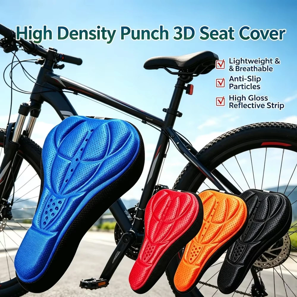 New 3D Saddle Seat NEW Soft Bike Seat Cover Comfortable Foam Seat Cushion Cycling Saddle for Bike Accessories