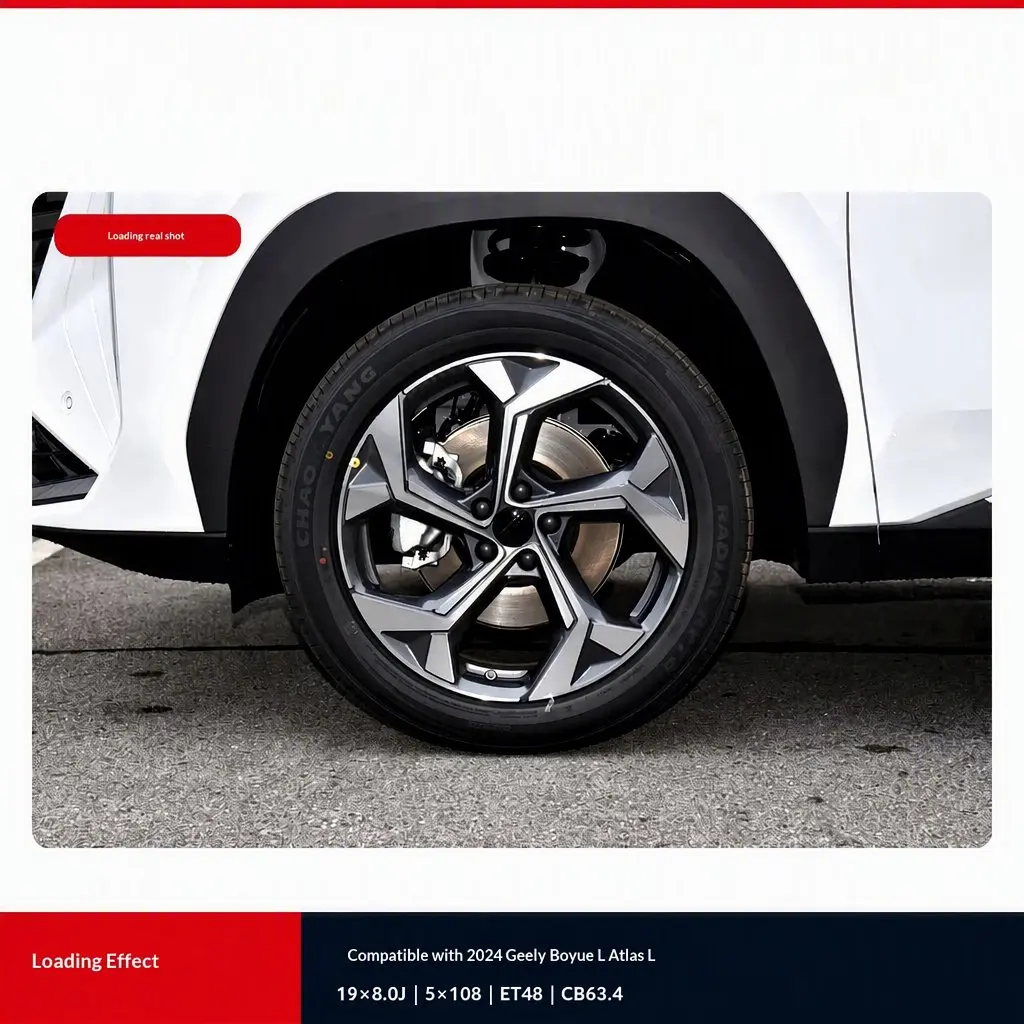 Durable 19 Inch Aluminum Car Wheel Rim Precision Manufacturing OE Spec Auto Spare Parts Fits Geely Boyue L