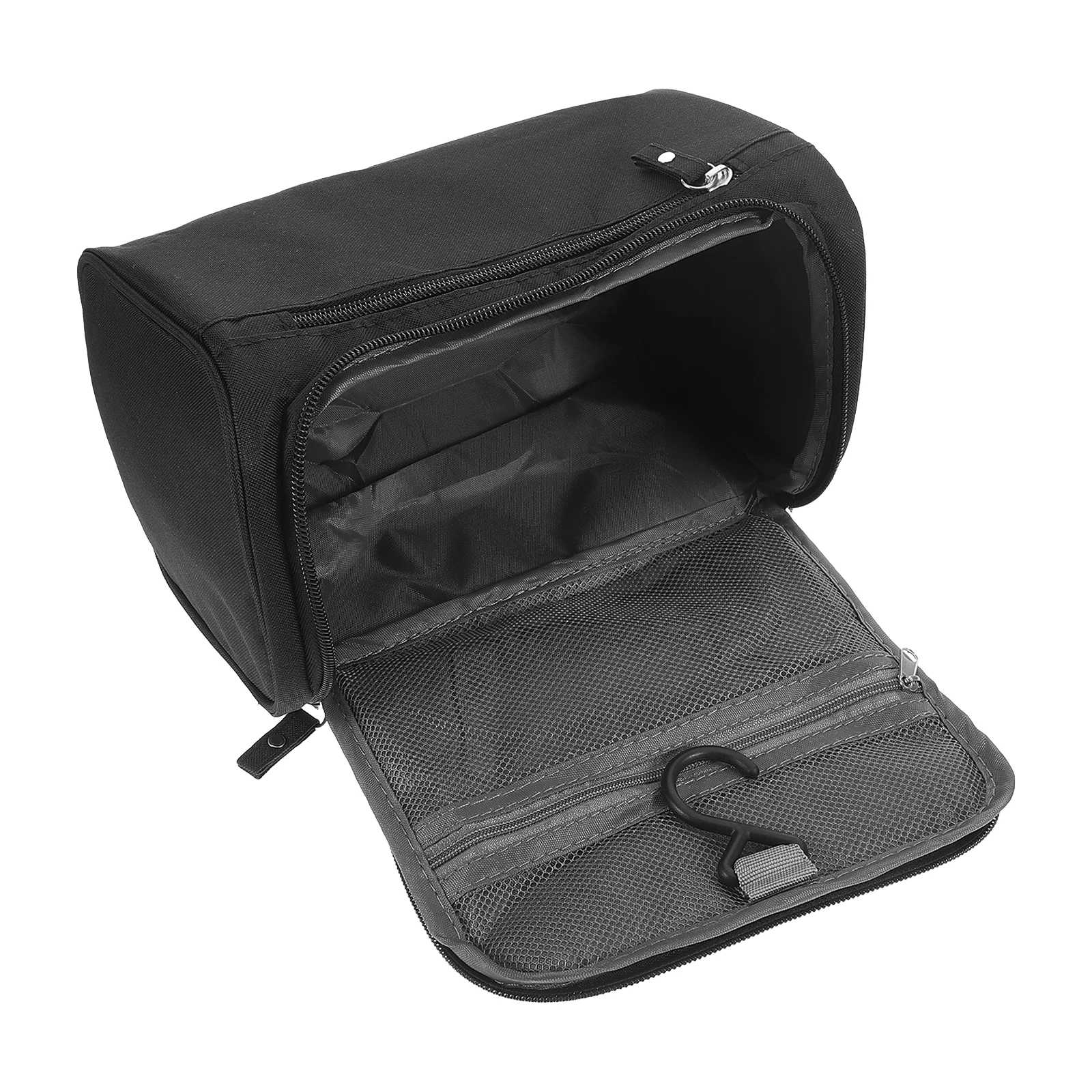 

Men Toiletry Large Capacity Waterproof Hanging Travel Bathroom Shower Storage Bag PU Small Toiletry Bag For Men Unisex