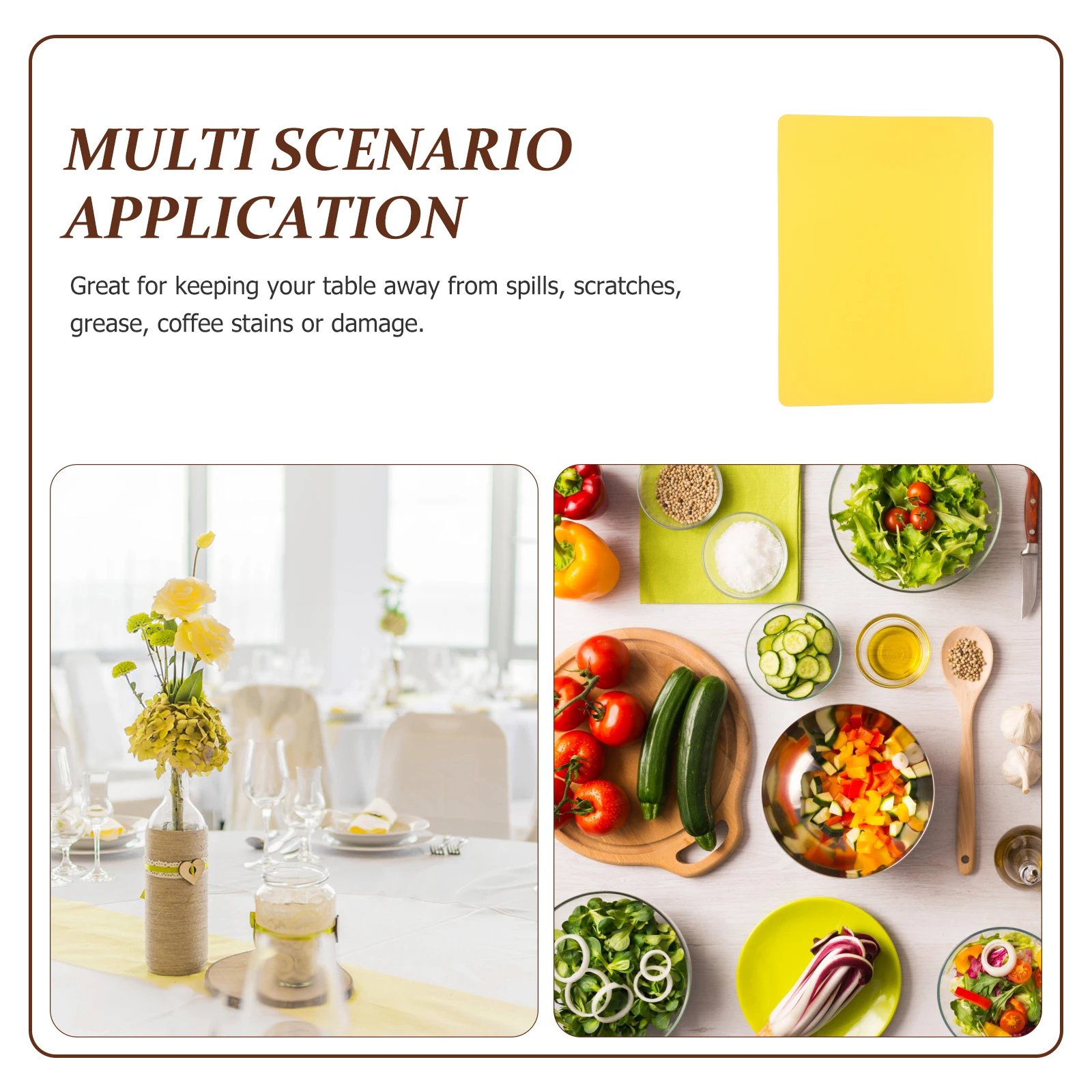 

Silicone Place Mat Large Anti-Scald Waterproof Table Mats Non-Slip Heat Insulation Dining Mat for Home Restaurant Reusable