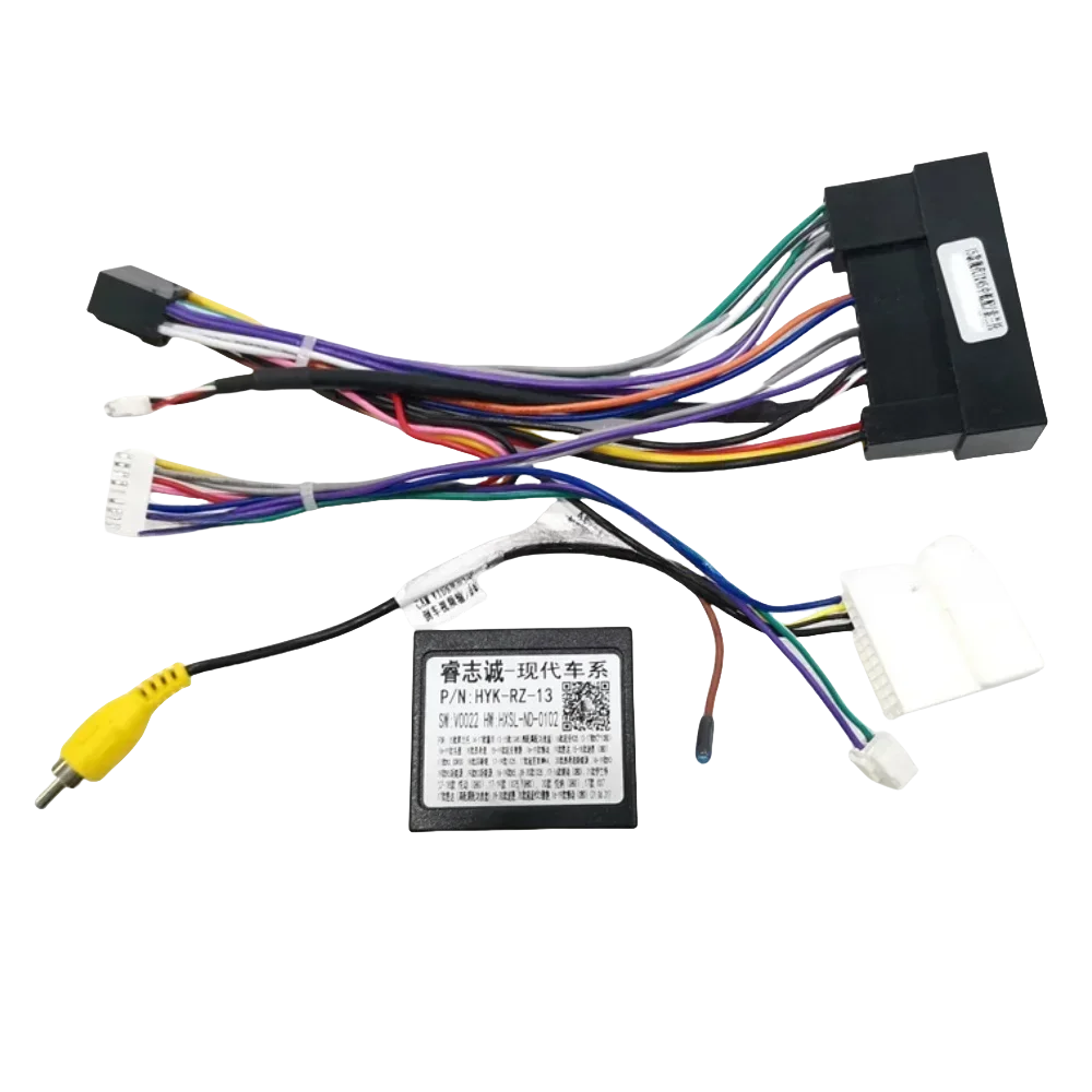 

16 PIn Wiring Harness CANBUS For Hyundai, Kia 2010+ IX35 09-15,Tucson 15 -18,Sorento 14-22, Sorento Prime 14-20 Support Camera