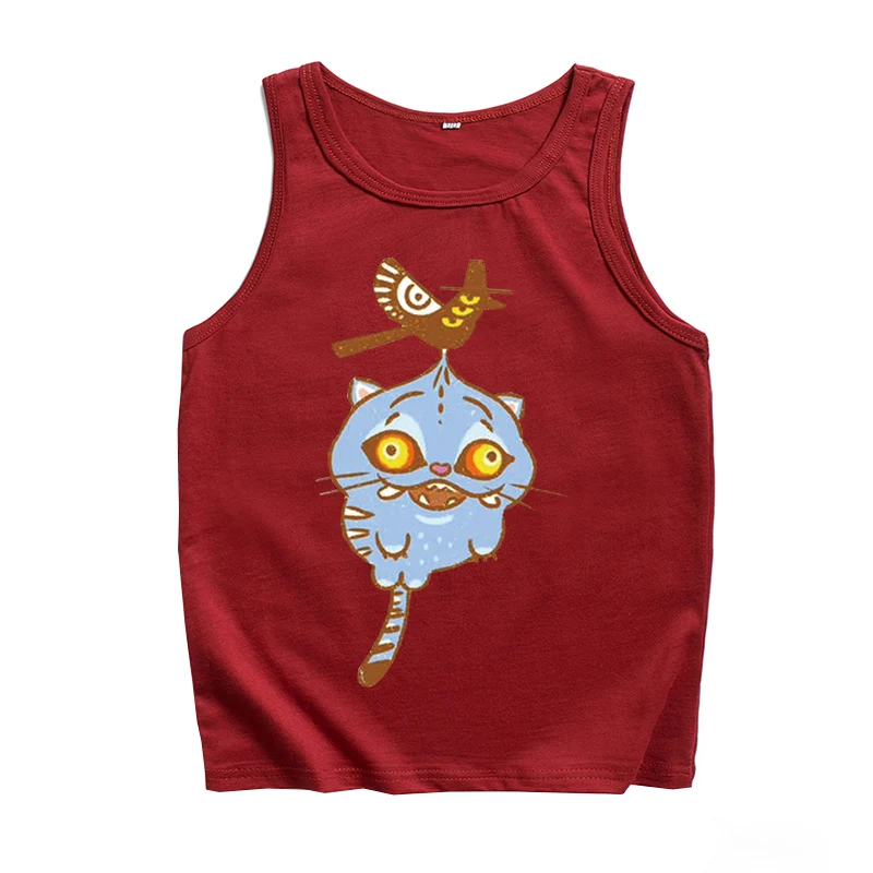 حار أنيمي K-Pop شيطان الصيادين النمر تانك القمم سترة عادية أكمام المشجعين هدية تي شيرت