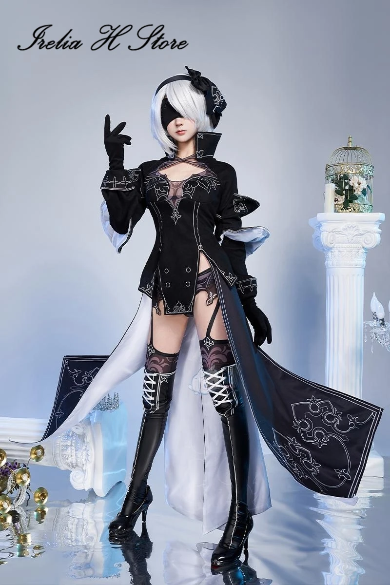 Irelia H Store Game Cosplay NieR:Automata 2B Cosplay YoRHa No. 2 Type B Combat Dress Women Halloween Costume