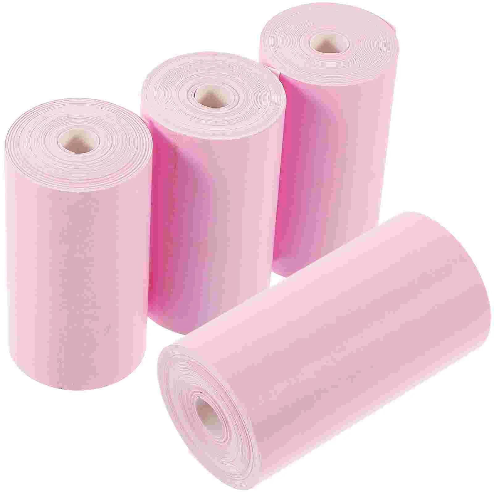 4 Rolls Receipt Paper Printing Thermal Cash Papers Sticker Labels Scroll Printer