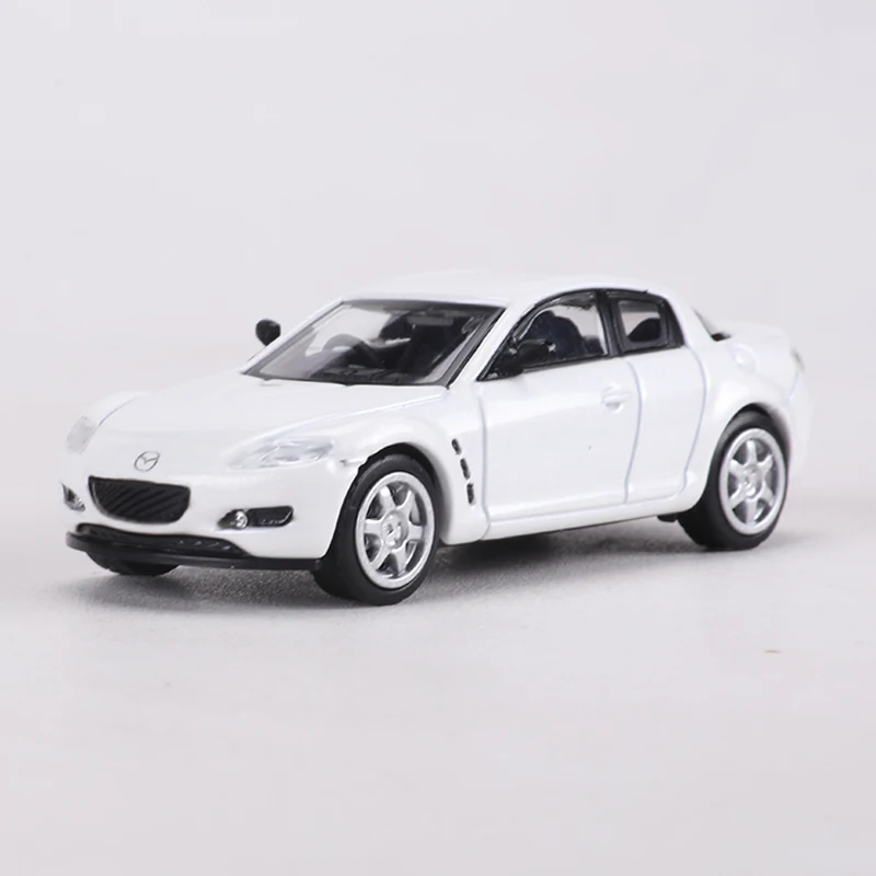 DCT 1/64 มาสด้า RX8 รถของเล่นรถมอเตอร์ไดคาสโลหะรุ่นเด็กคริสต์มาสของขวัญของเล่นสำหรับชาย