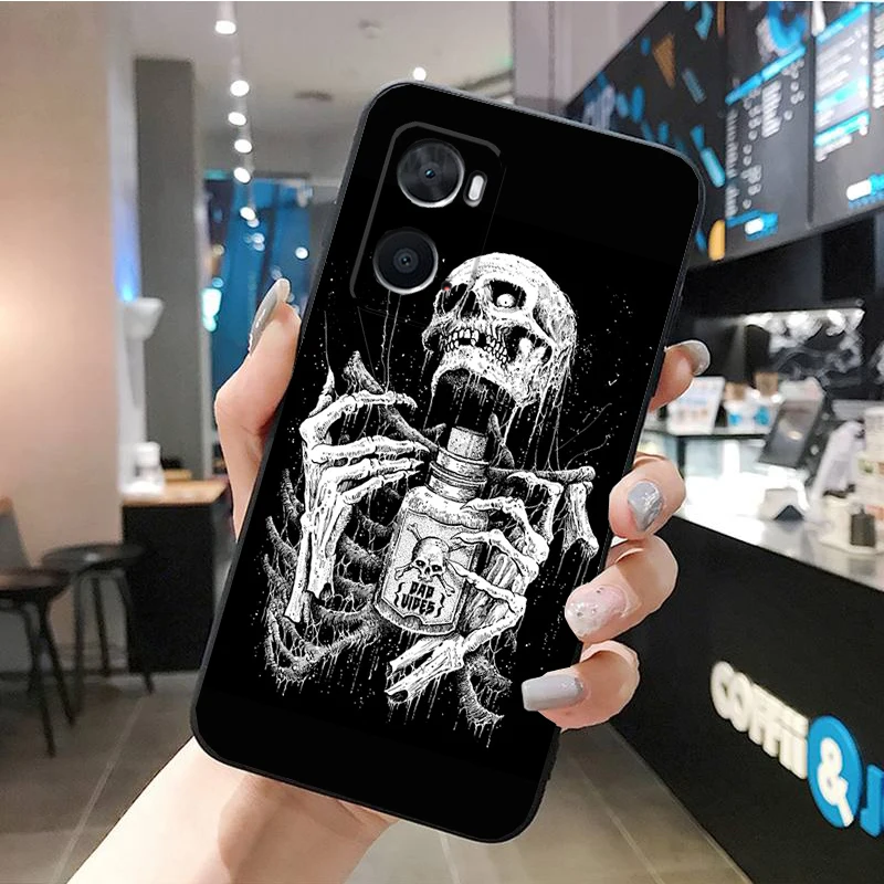 Phone Case for OPPO A96 A91 A54 A74 A94 A53S A15 A16 A17 Reno 2 2Z Reno 6 7 8 Skeleton Case