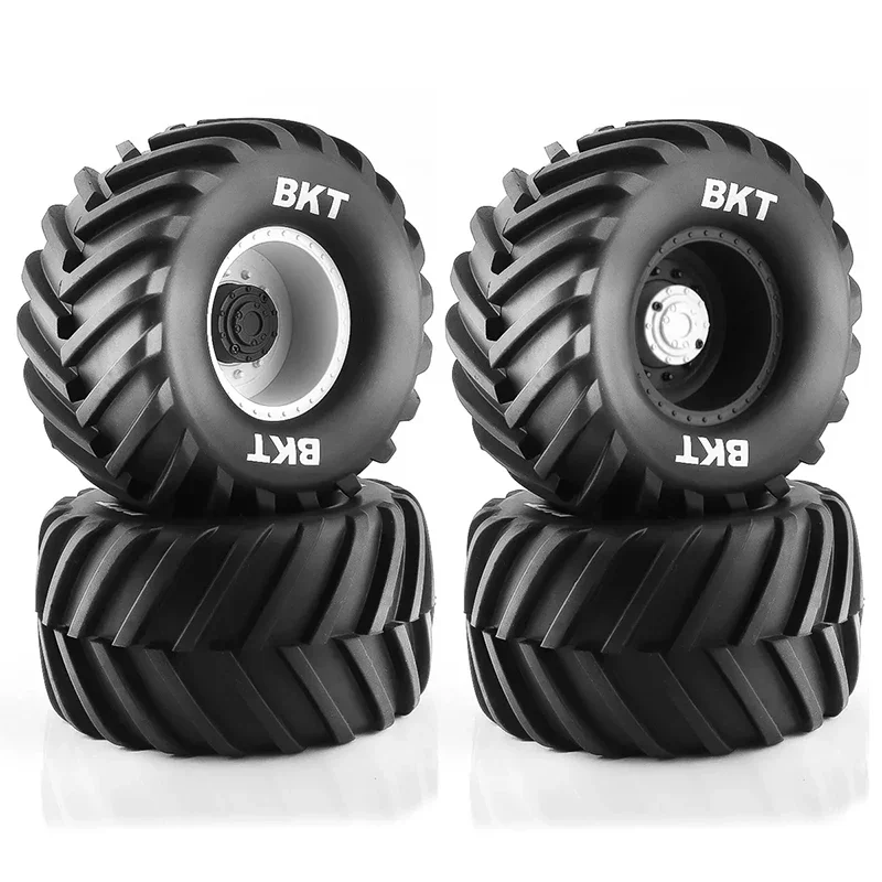 4pcs Oversized 133mm RC Monster Truck Tires - 12mm Hex Wheels for Traxxas/HSP/HPI/Tamiya - High-Traction Off-Road Upgrade Set