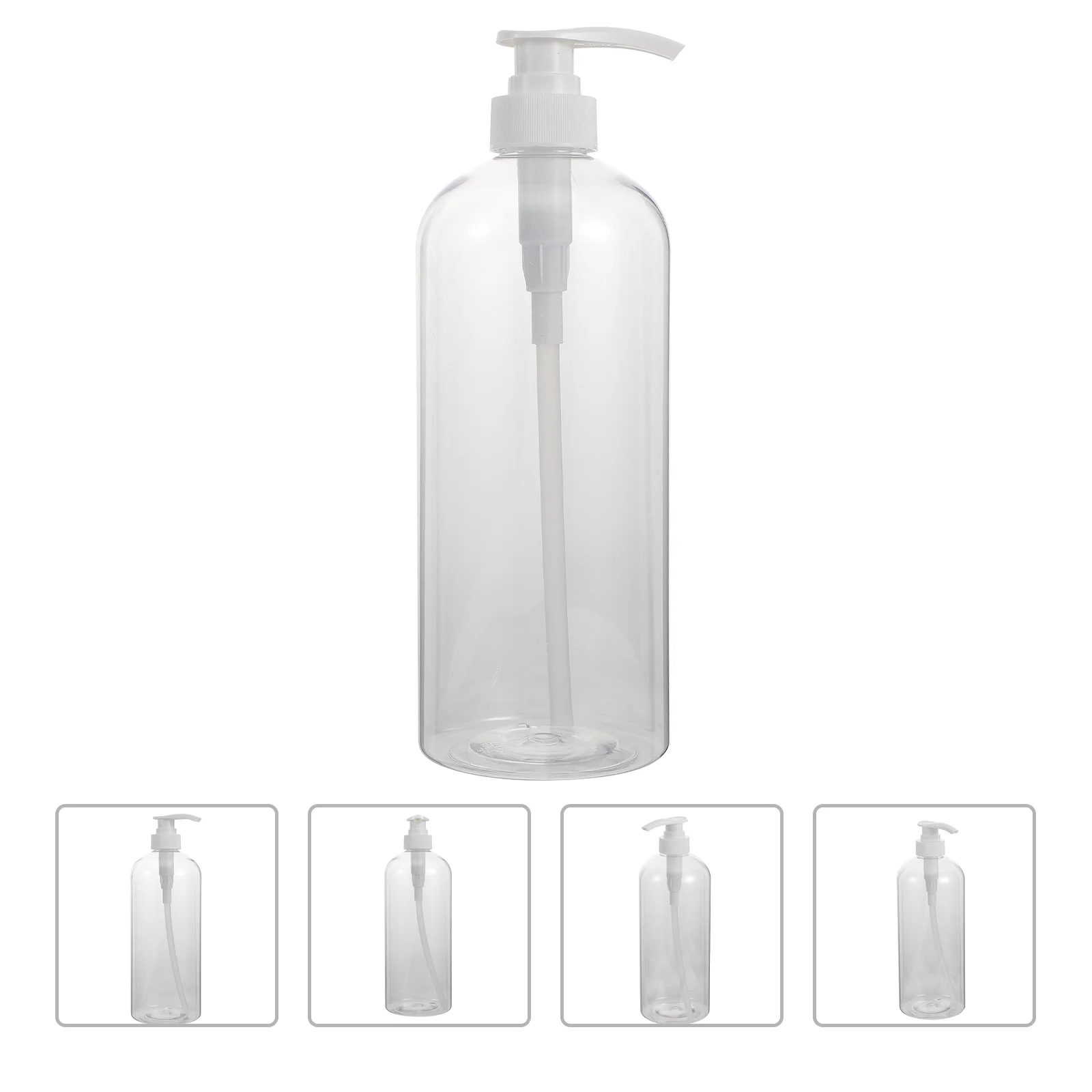 3 Pcs Shampoo Lotion Press Bottle Travel Shampoos Containers The Pet Clear Bottles Sub-packing for Home