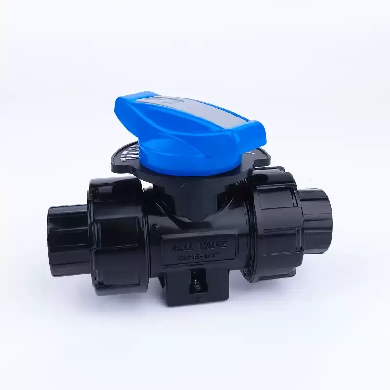 1pcs DN15 manual CPVC v-type ball valve with FPM o-ring PTFE seat 30 degree NPT thread