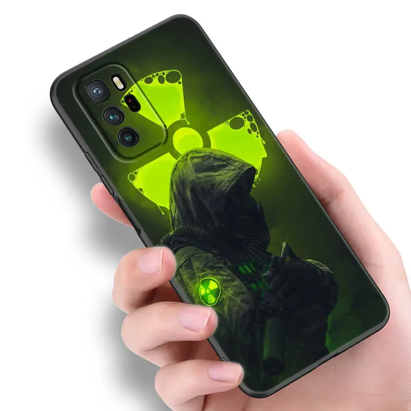 Stalker Clear Sky Black Silicone Phone Case For Xiaomi Redmi Note 10 11 11S 12 13 Pro 4G Plus 11T 5G 10S 12S