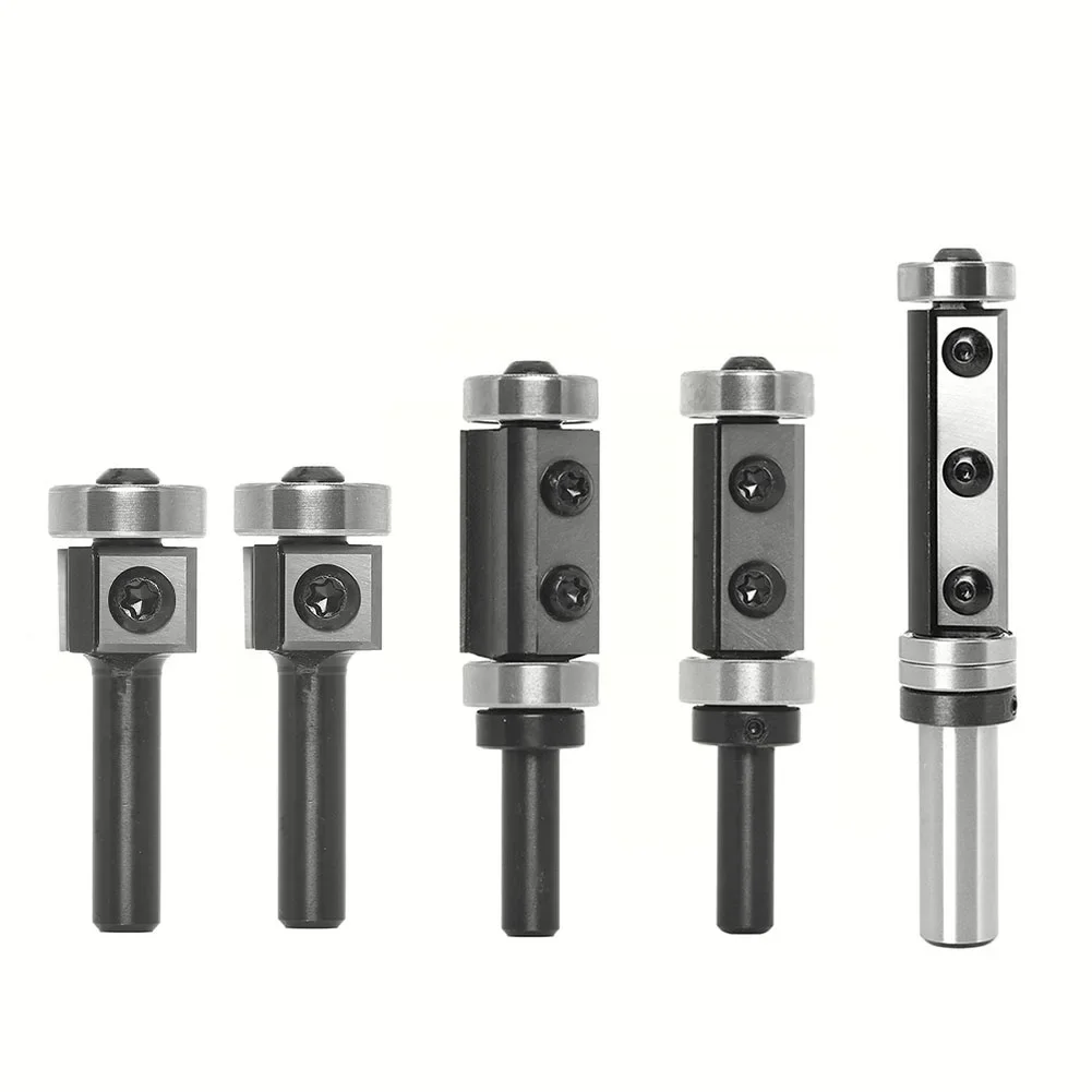 

1pc 8mm Shank Milling Cutter Wood Planer Bit Trimming Router Bit Carbide Insert For Woodworking Milling Cutting Engraving