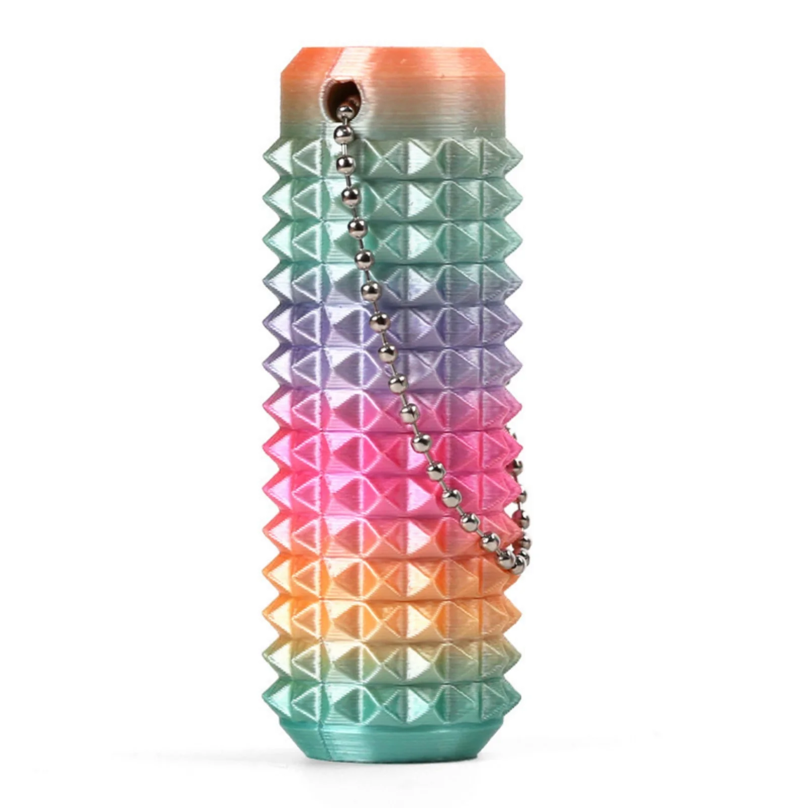 Little Ouchies Schmerzstimulations-Fidget-Spielzeug, 3D-gedruckter stacheliger Taschen-Schlüsselanhänger mit Clicker-Knopf-Spinner, sensorisches Spielzeug gegen Angstzustände und zur Konzentration – Detail 7