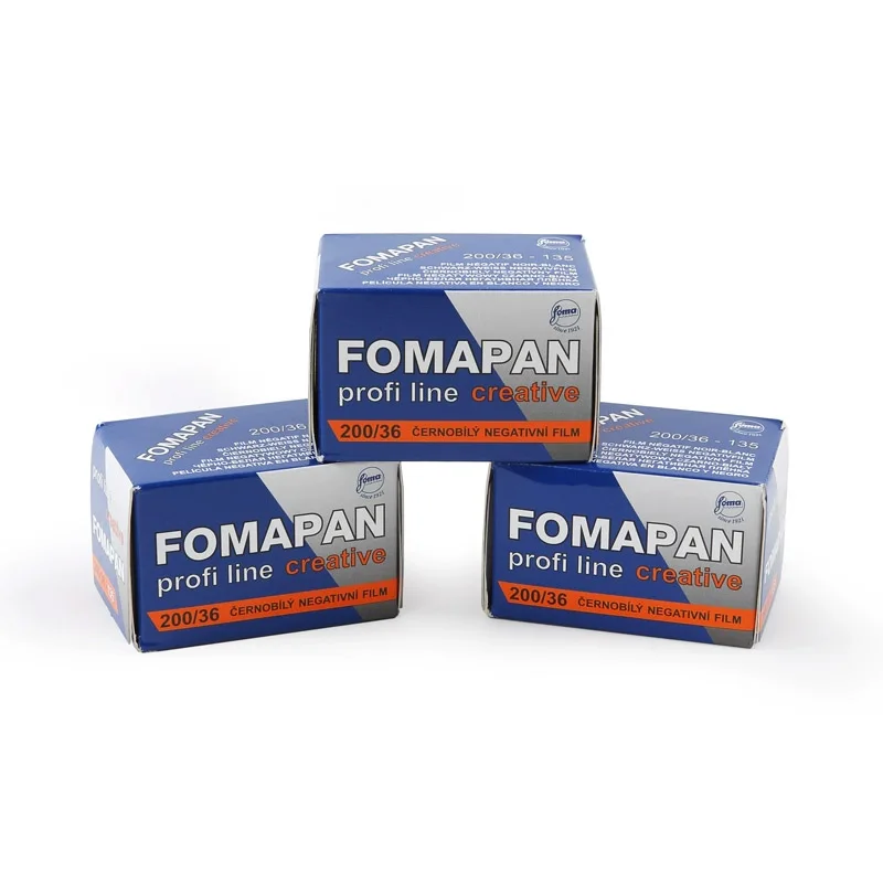 1-10 لفة جديدة Fomapan Classic 200 135 أبيض وأسود 36 التعرض لكل لفة فيلم لكاميرا فيلم Kodak M35/H35/F8/F9/M38 Fujifilm