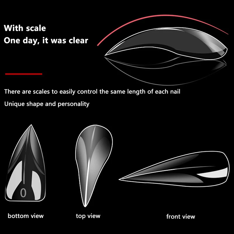 120Pcs Curved Stiletto Nail 3D Eagle Claw Sculptural Nails Molds Quick Building Full Cover Nail Molds Nail Extension Forms