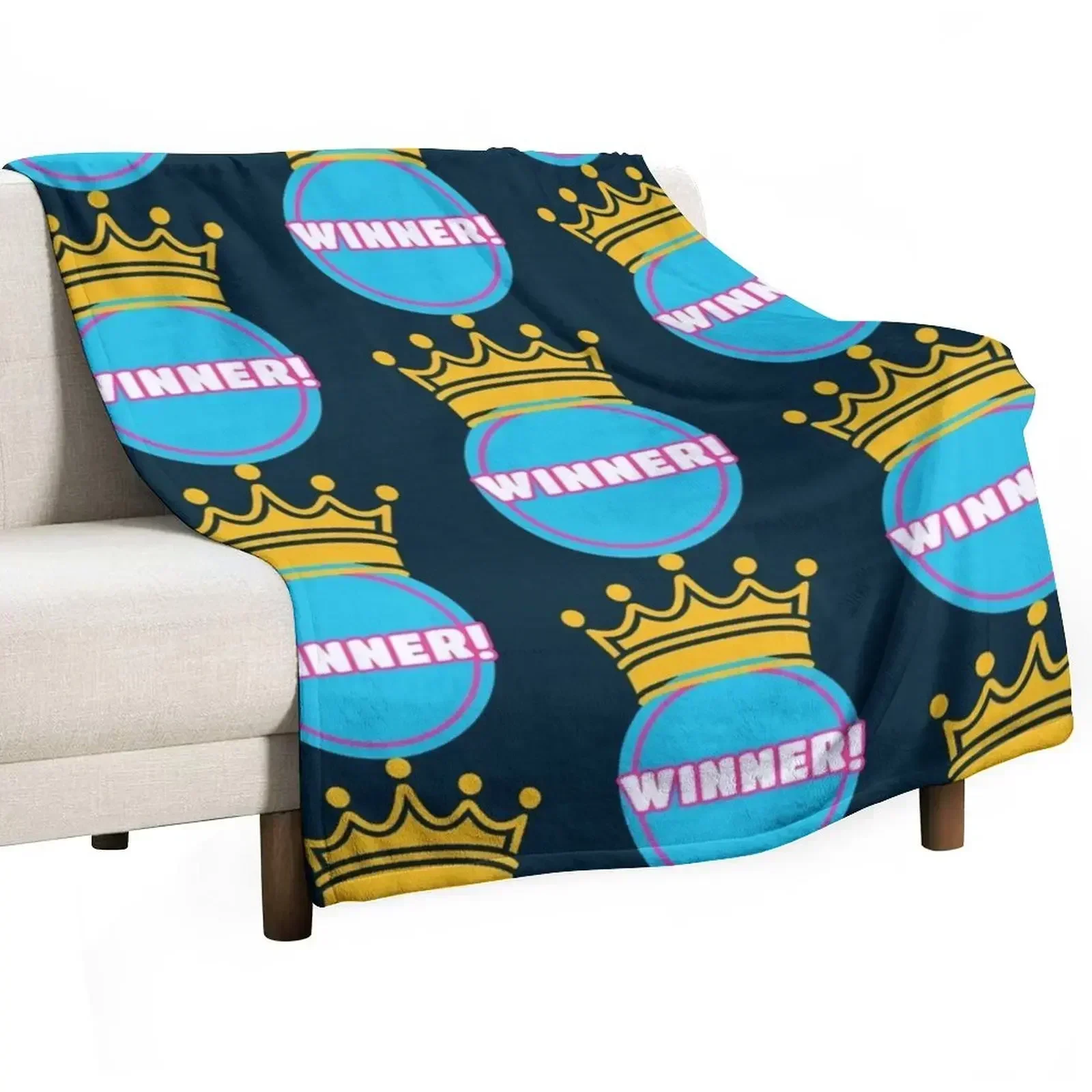 

Winner Throw Blanket Shaggy Furry Soft Blanket for Bedroom Living Room