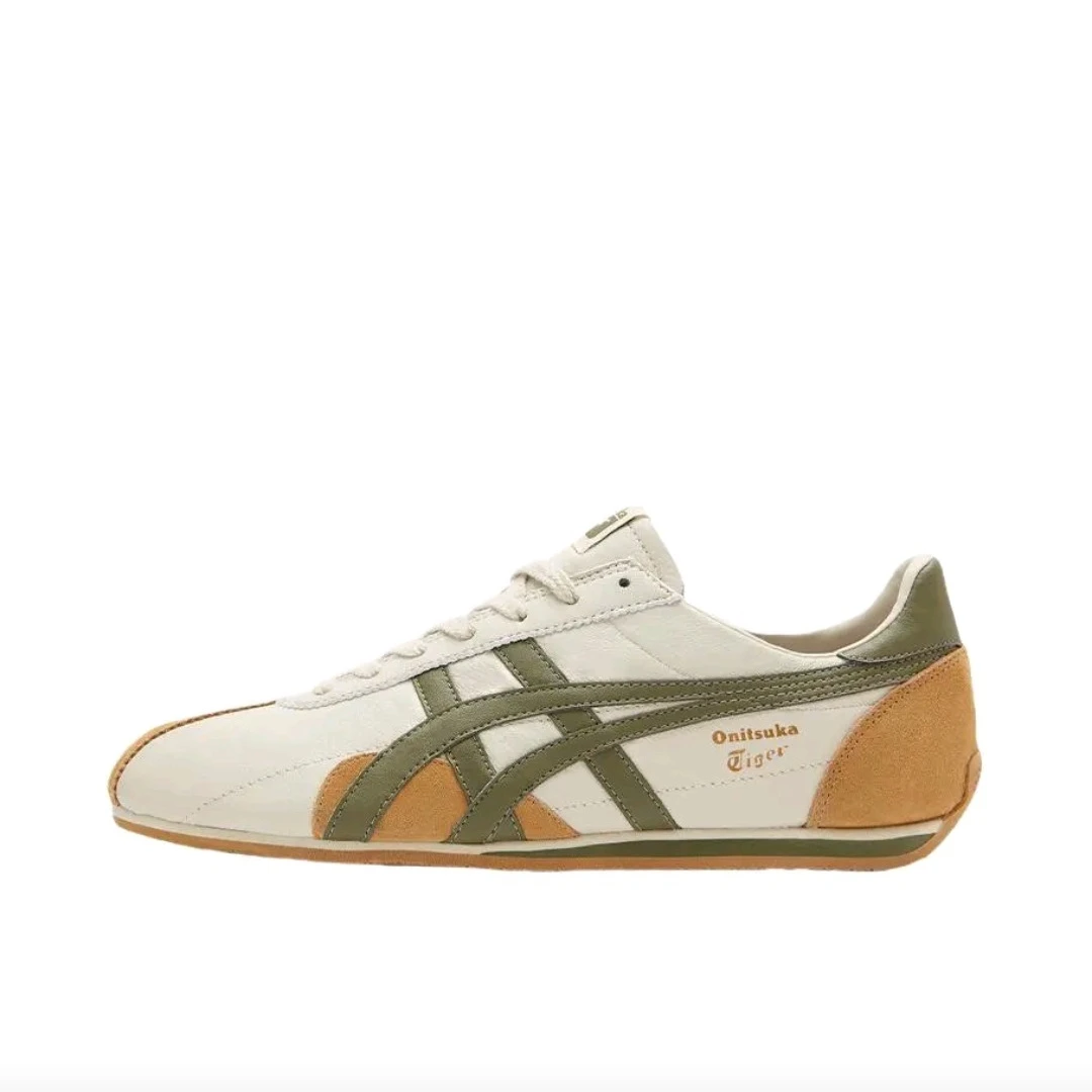 

Мужские и женские кроссовки Onitsuka Tiger Runspark, образ жизни, кроссовки с мягкой подкладкой, бежевый/зеленый/желтый