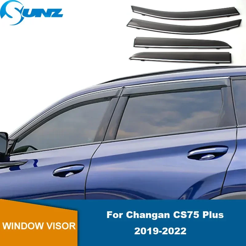 Window Visor For Changan CS75 Plus 2019 2020 2021 2022 2023 2024 Door Vent Visor Side Window Guard Deflector Wind Deflector